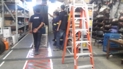 Contagem de estoque em armazem