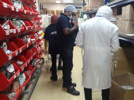 Contagem de estoque em armazem