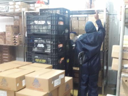 Contagem de estoque em armazem